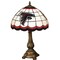The Memory Company 19.5" Red and Black NFL Atlanta Falcons Tiffany Table Lamp